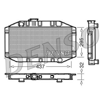 Radiateur, refroidissement du moteur DENSO [DRM10011]