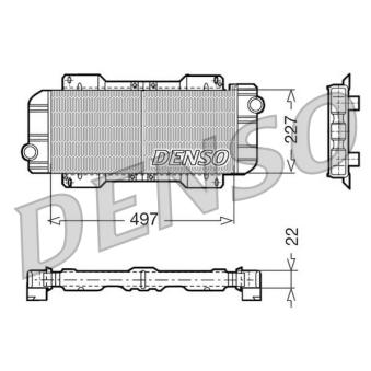Radiateur, refroidissement du moteur DENSO OEM 6138598