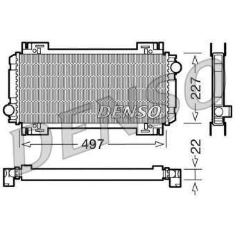 Radiateur, refroidissement du moteur DENSO OEM 1619143