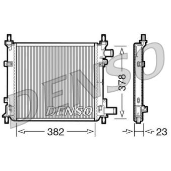 Radiateur, refroidissement du moteur DENSO OEM 97KB8005EA