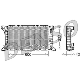 Radiateur, refroidissement du moteur DENSO DRM10092