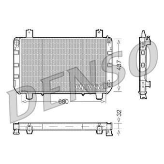 Radiateur, refroidissement du moteur DENSO [DRM10095]