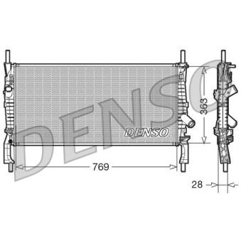Radiateur, refroidissement du moteur DENSO DRM10106