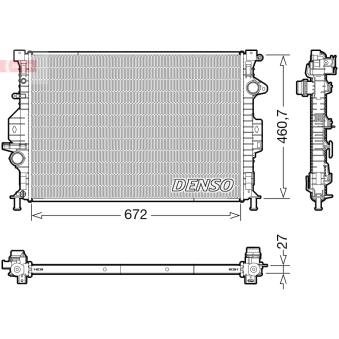 Radiateur, refroidissement du moteur DENSO DRM10115