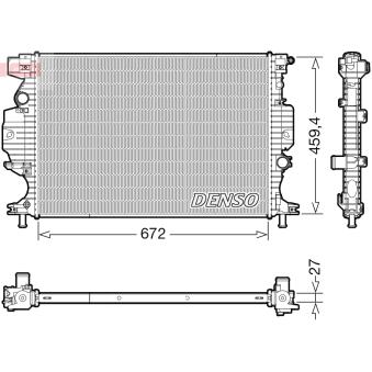 Radiateur, refroidissement du moteur DENSO DRM10120