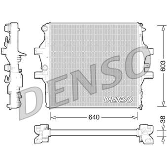 Radiateur, refroidissement du moteur DENSO DRM12009 pour IVECO DAILY 35C15 V. 40C15 V - 146cv