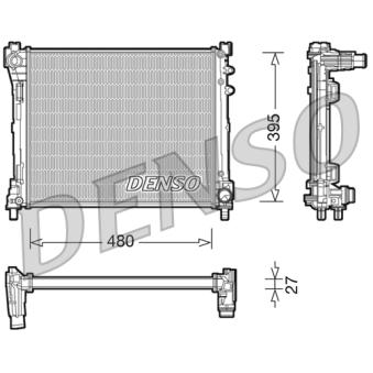 Radiateur, refroidissement du moteur DENSO DRM13014