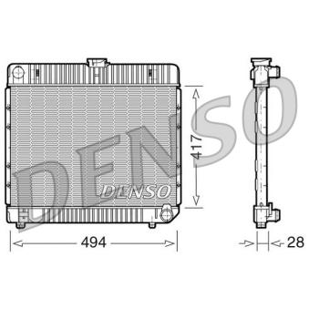 Radiateur, refroidissement du moteur DENSO [DRM17020]