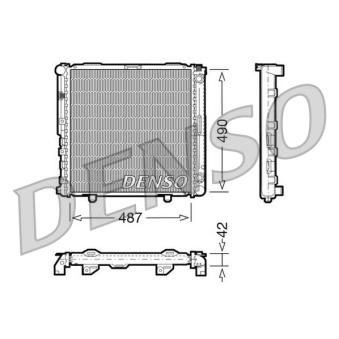 Radiateur, refroidissement du moteur DENSO [DRM17031]
