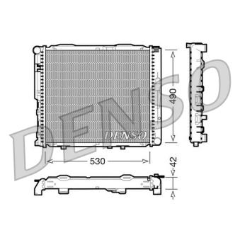 Radiateur, refroidissement du moteur DENSO OEM 1245000903