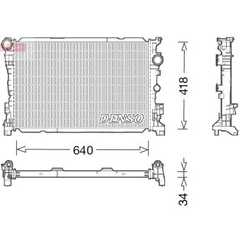 Radiateur, refroidissement du moteur DENSO DRM17047