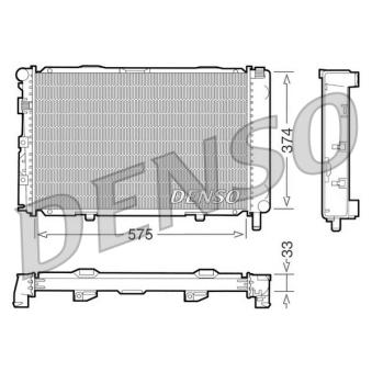 Radiateur, refroidissement du moteur DENSO DRM17064