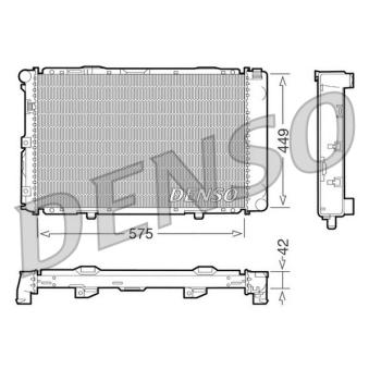 Radiateur, refroidissement du moteur DENSO DRM17065