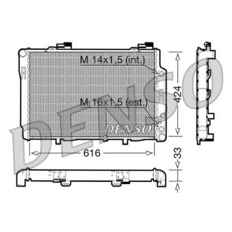 Radiateur, refroidissement du moteur DENSO DRM17071