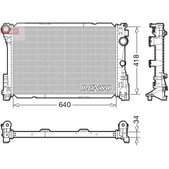 Radiateur, refroidissement du moteur DENSO OEM 995002603