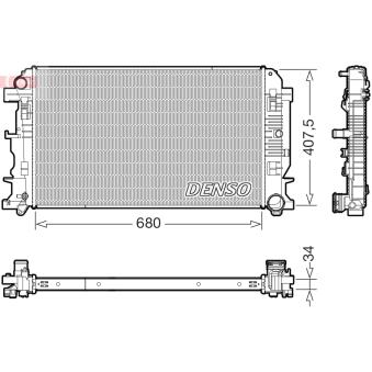 Radiateur, refroidissement du moteur DENSO OEM 9065000102