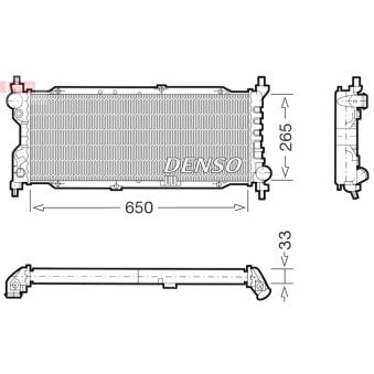 Radiateur, refroidissement du moteur DENSO DRM20036