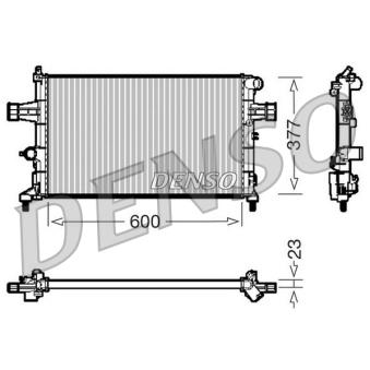 Radiateur, refroidissement du moteur DENSO OEM 93277988