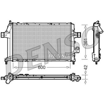Radiateur, refroidissement du moteur DENSO OEM 1300209