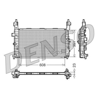 Radiateur, refroidissement du moteur DENSO OEM 13128930