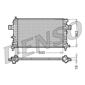 Radiateur, refroidissement du moteur DENSO DRM20101