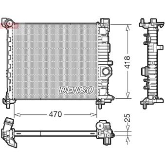 Radiateur, refroidissement du moteur DENSO DRM20115