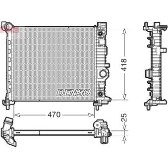 Radiateur, refroidissement du moteur DENSO DRM20116