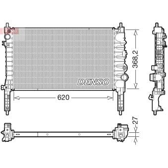 Radiateur, refroidissement du moteur DENSO [DRM20122]