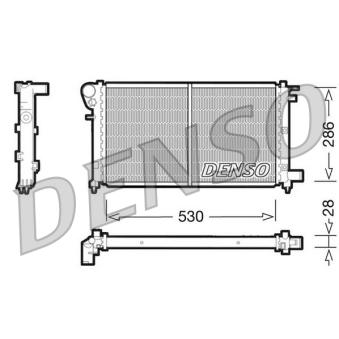 Radiateur, refroidissement du moteur DENSO OEM 1301L5
