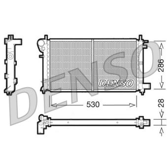 Radiateur, refroidissement du moteur DENSO [DRM21003]
