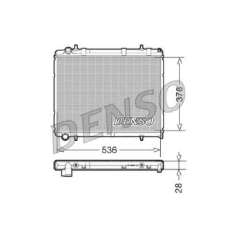 Radiateur, refroidissement du moteur DENSO OEM 1330W4