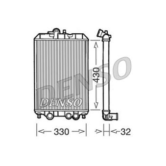 Radiateur, refroidissement du moteur DENSO DRM22002