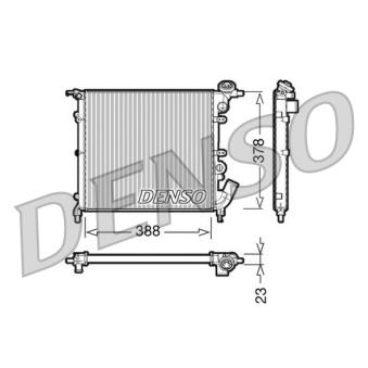 Radiateur, refroidissement du moteur DENSO DRM23002