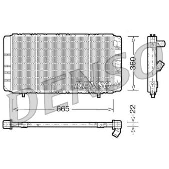 Radiateur, refroidissement du moteur DENSO DRM23020
