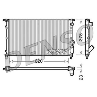 Radiateur, refroidissement du moteur DENSO DRM23022