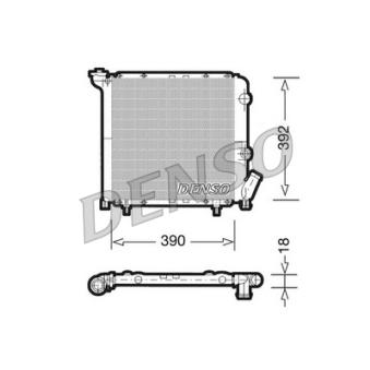 Radiateur, refroidissement du moteur DENSO DRM23029
