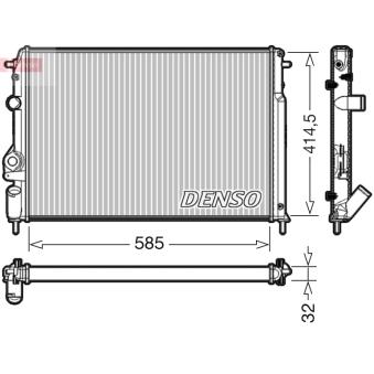 Radiateur, refroidissement du moteur DENSO OEM 7700429769