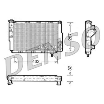 Radiateur, refroidissement du moteur DENSO [DRM23040]