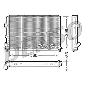 Radiateur, refroidissement du moteur DENSO DRM23050