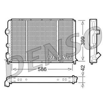 Radiateur, refroidissement du moteur DENSO DRM23051