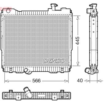 Radiateur, refroidissement du moteur DENSO OEM 21400MB41A