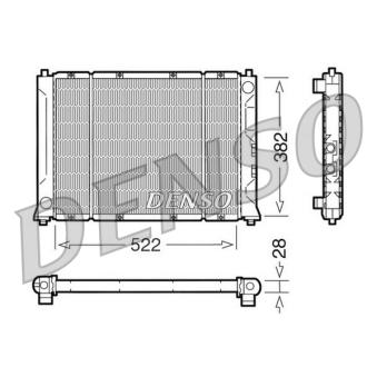 Radiateur, refroidissement du moteur DENSO OEM GRD145