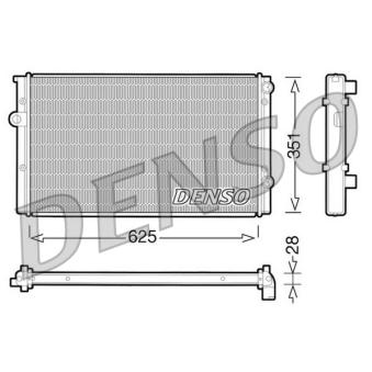 Radiateur, refroidissement du moteur DENSO DRM32008