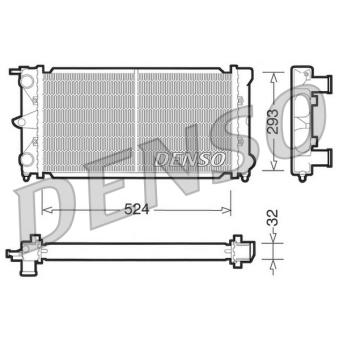 Radiateur, refroidissement du moteur DENSO [DRM32020]