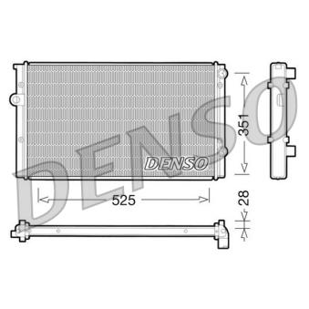 Radiateur, refroidissement du moteur DENSO DRM32028