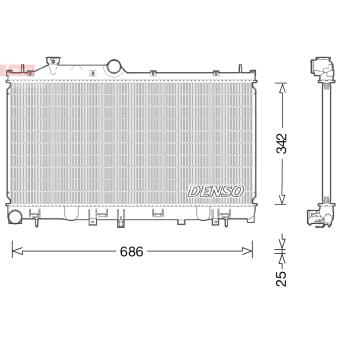 Radiateur, refroidissement du moteur DENSO OEM 45111SG010