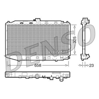 Radiateur, refroidissement du moteur DENSO OEM 19010PM4003