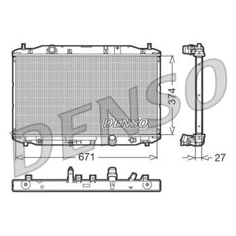 Radiateur, refroidissement du moteur DENSO OEM 19010RSRE01