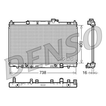 Radiateur, refroidissement du moteur DENSO [DRM40013]