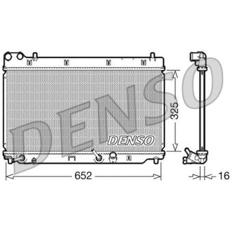 Radiateur, refroidissement du moteur DENSO OEM 19010PWAJ51